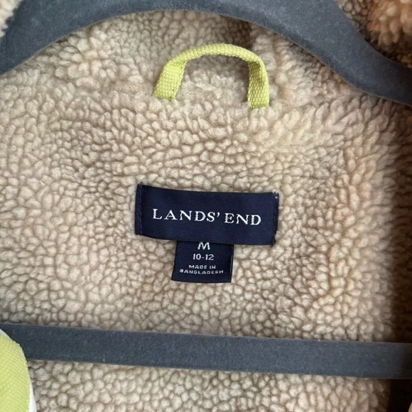 Lands' End Cream Sherpa Lined Jacket - Picture 5 of 10